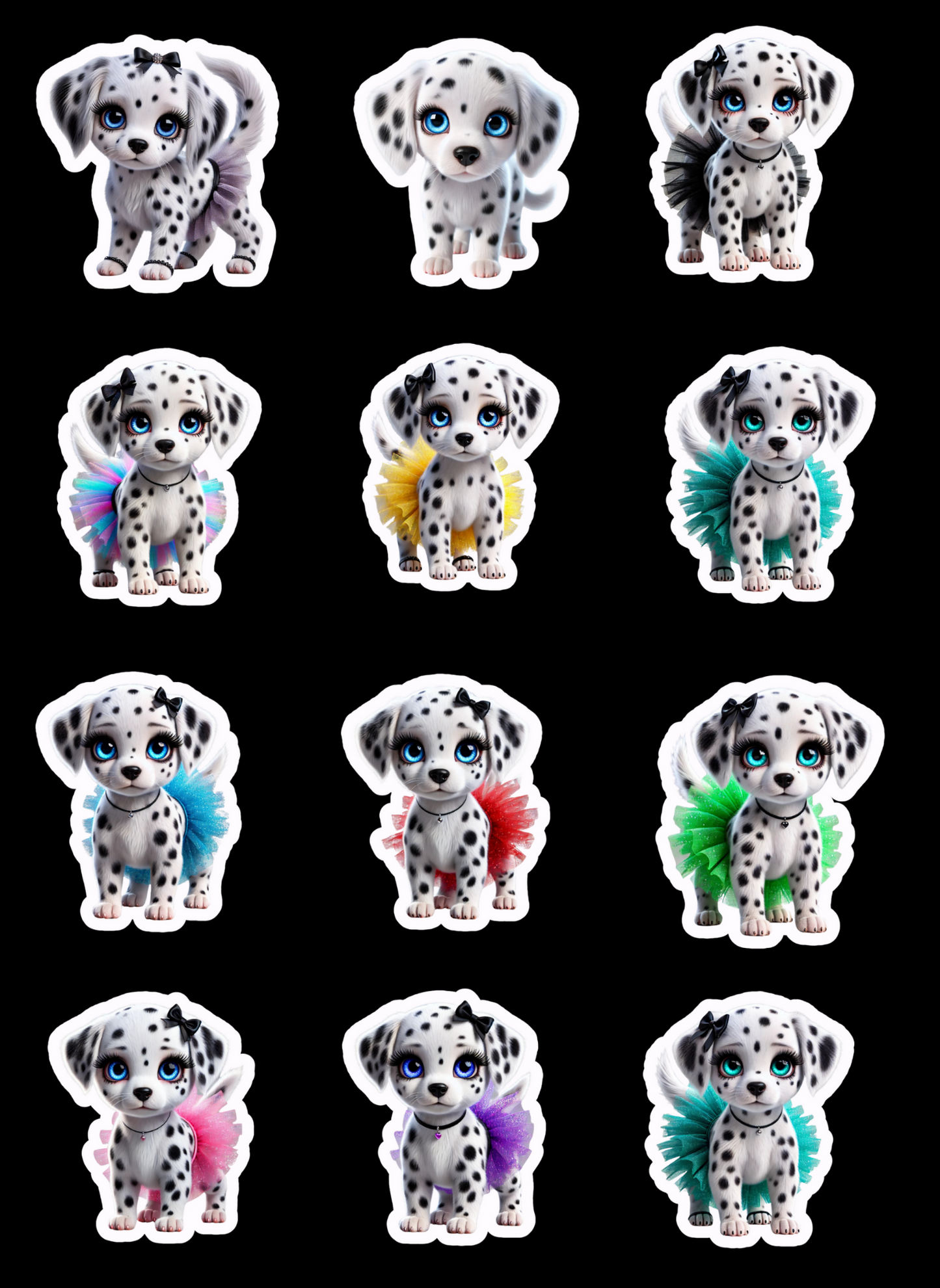 ✨ Twirly Tails Dalmatian Sticker Set ✨