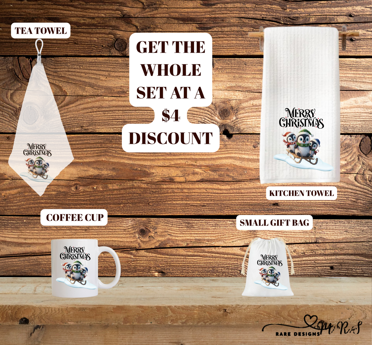 Penguin Pals “Merry Christmas” Mini Holiday Kitchen Set (Save $4 on the Full Bundle!)