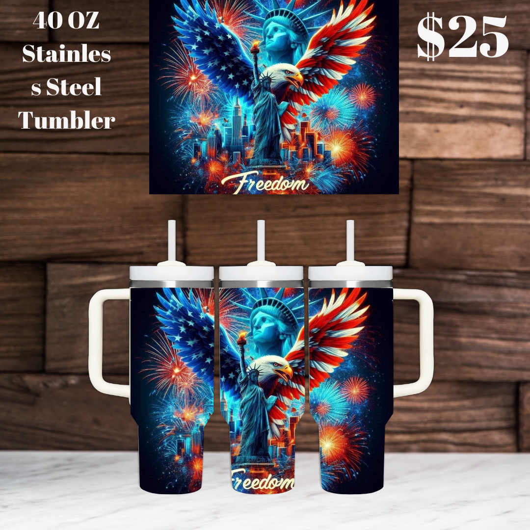 Patriotic Eagle Tumblers Collection - 40oz