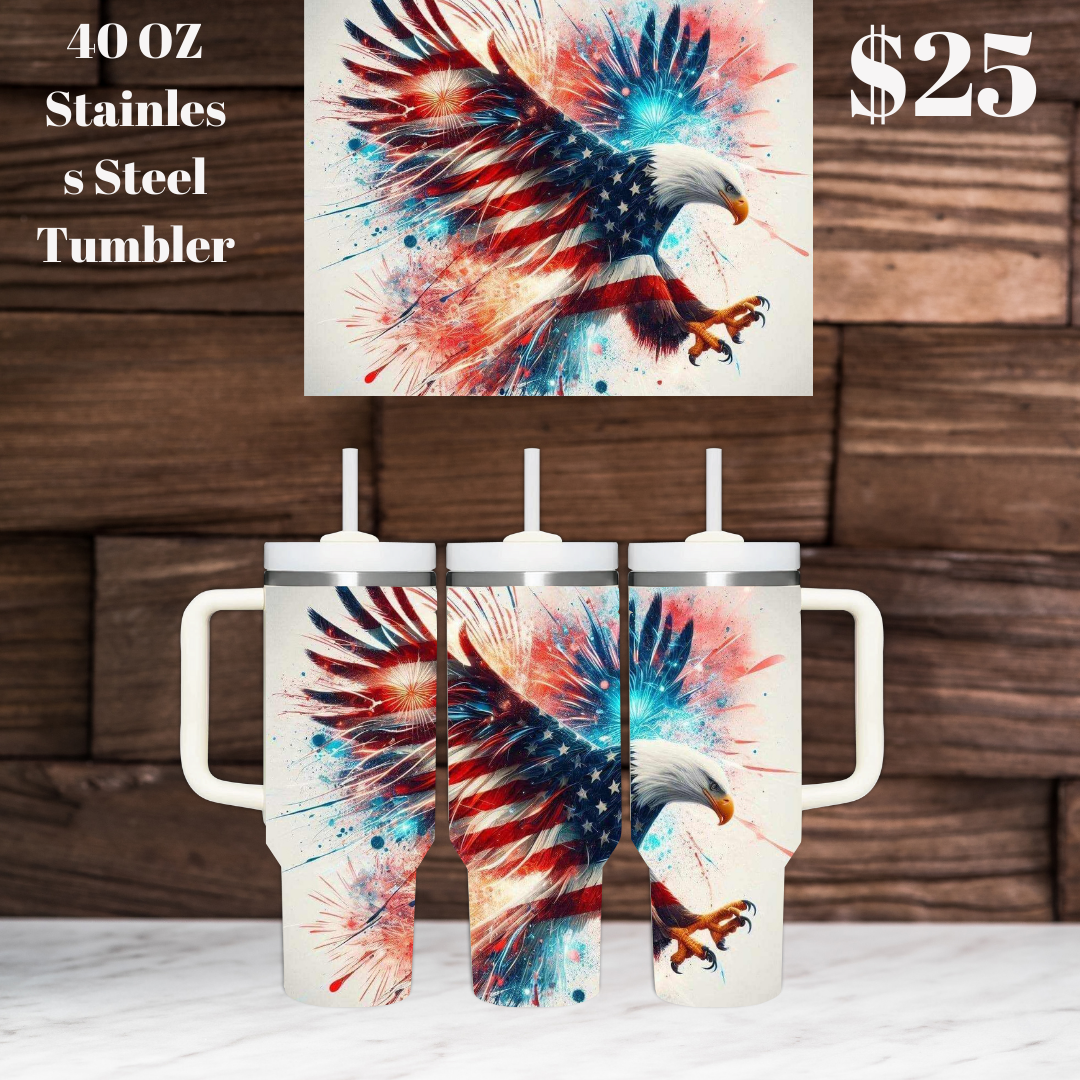 Patriotic Eagle Tumblers Collection - 40oz