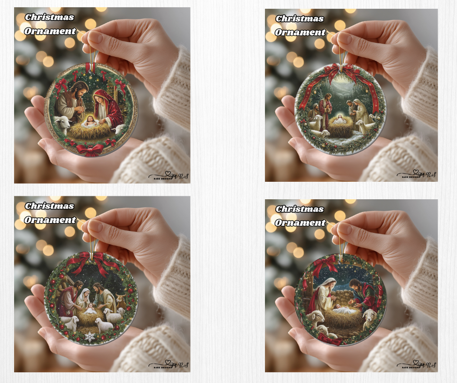 Holy Night Nativity Ornament Set