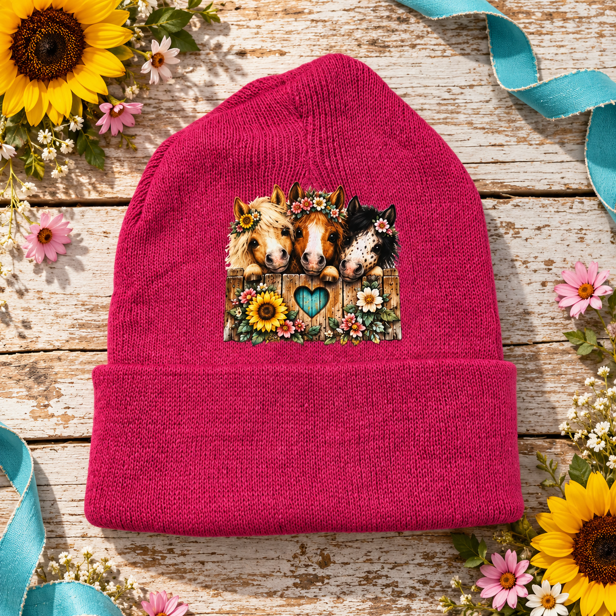 Pony Kisses & Cozy Wishes — Pink Pony Beanie