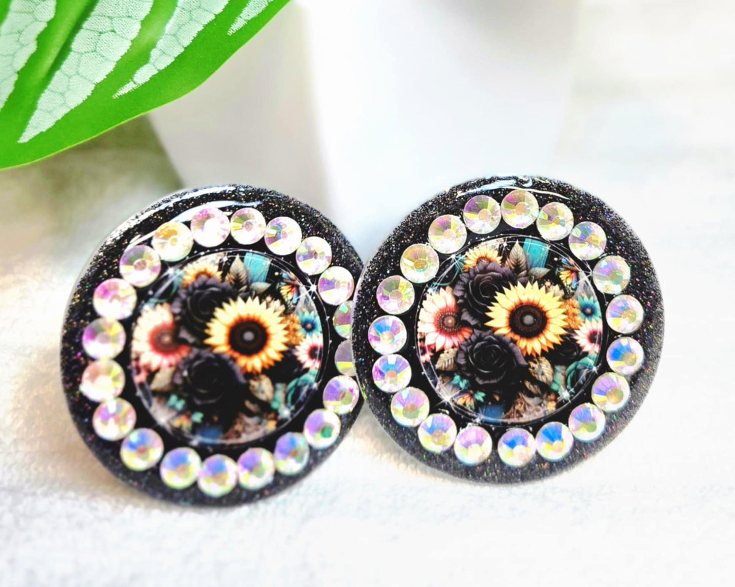 Midnight Bloom Car Charm & Clip Set