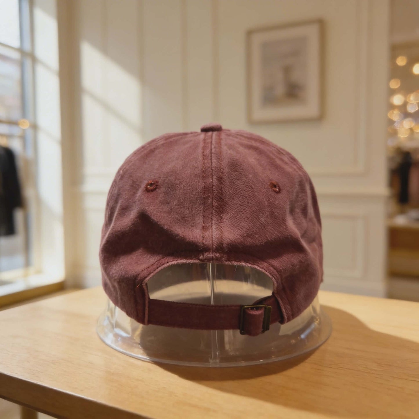 Embroidered Patch Largemouth Bass Vintage Dad Hat – Sunset Maroon Fishing Cap