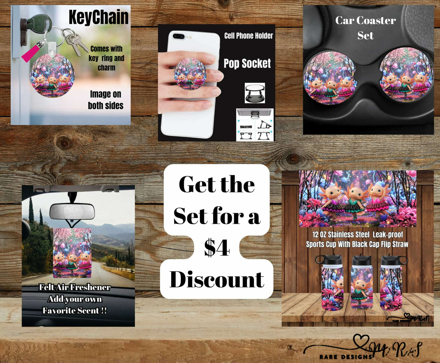 Axolotl Ballet Adventure Set – 12oz Sports Cup Bundle