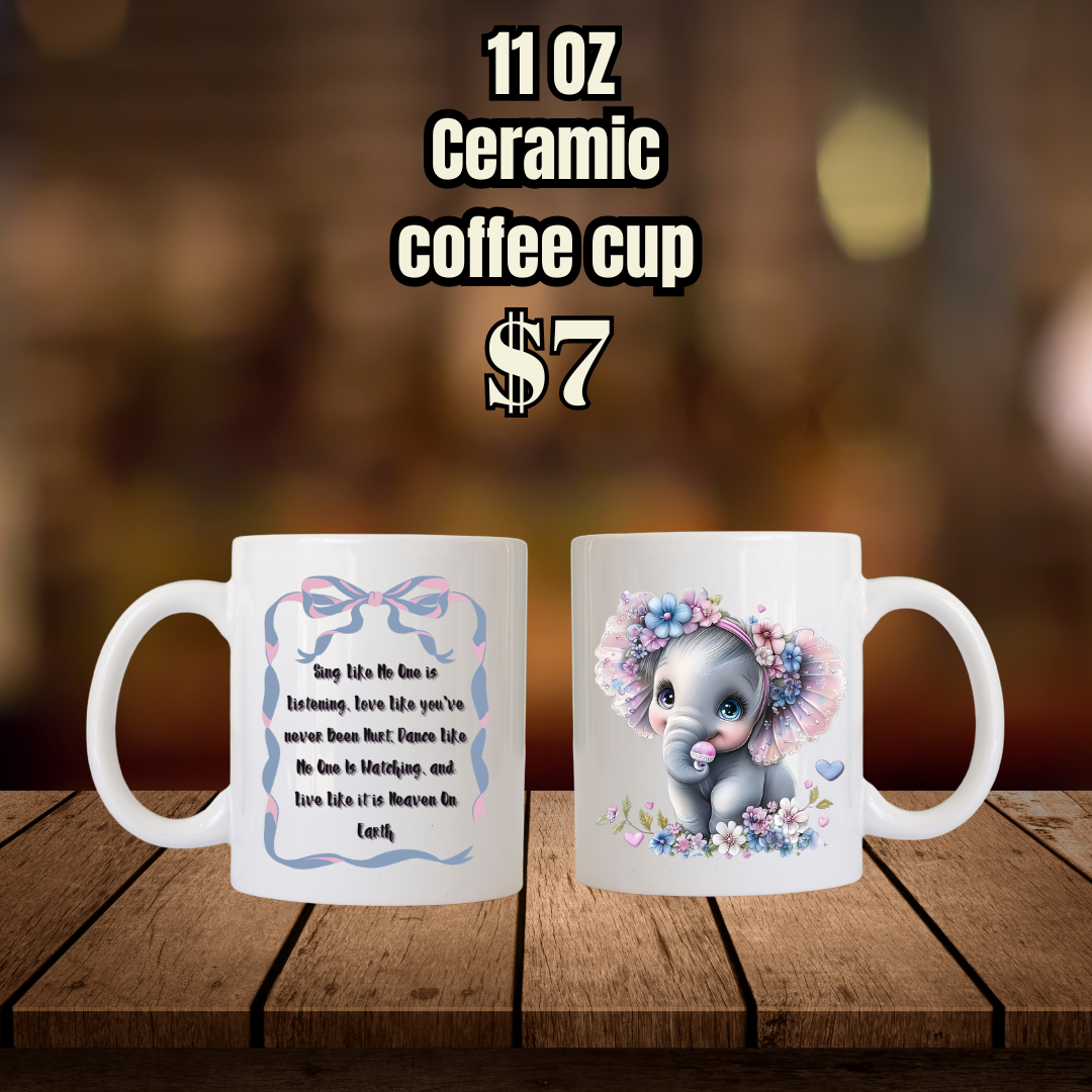 Celestial Elephant Coffee Cup