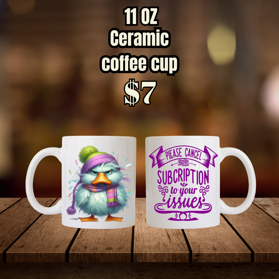Charming Chicks Quips Coffee Cups