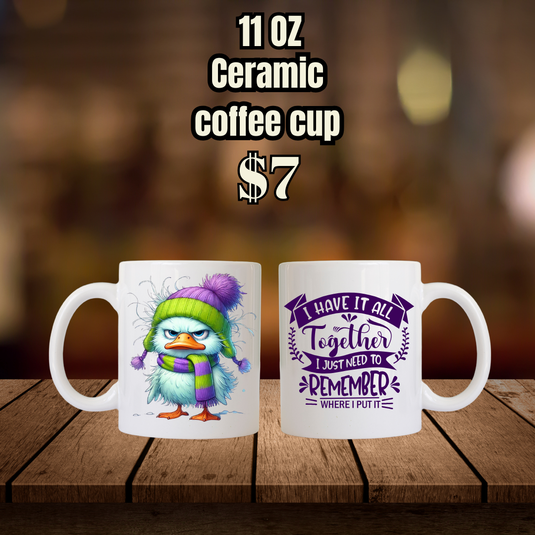 Charming Chicks Quips Coffee Cups