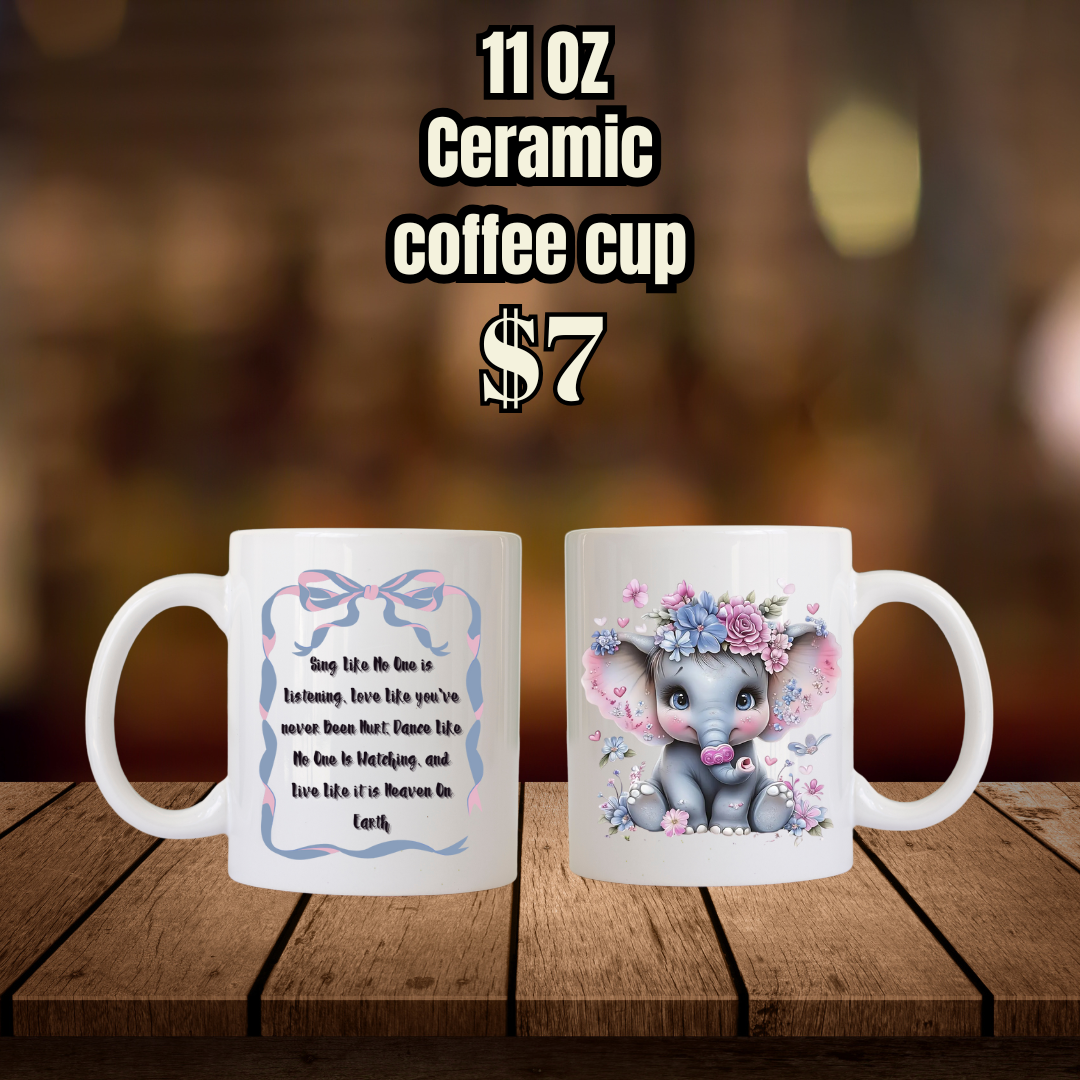 Celestial Elephant Coffee Cup