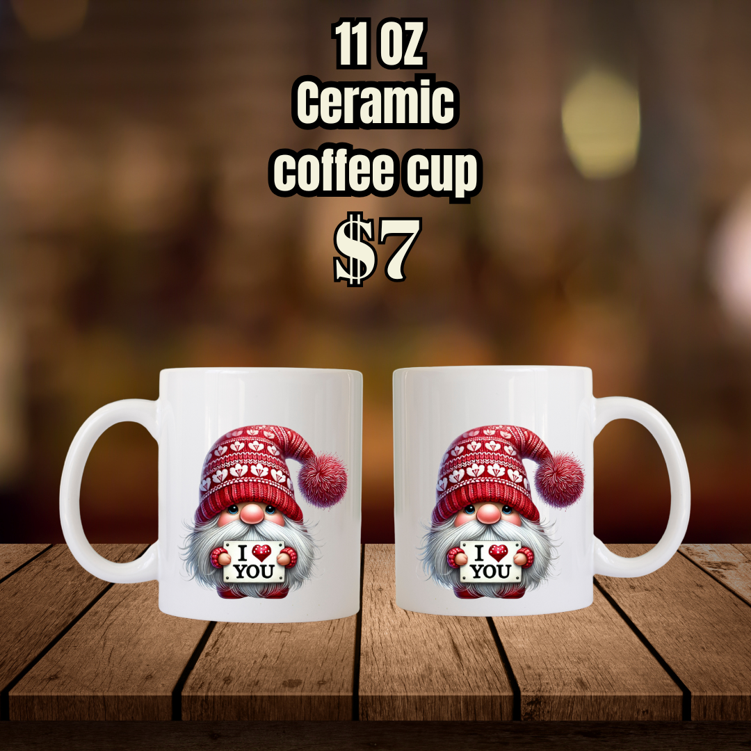 Gnome Sweet Gnome Ceramic Coffee Cup