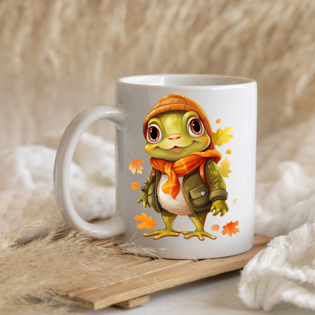 Autumn Frolic Frog Mugs
