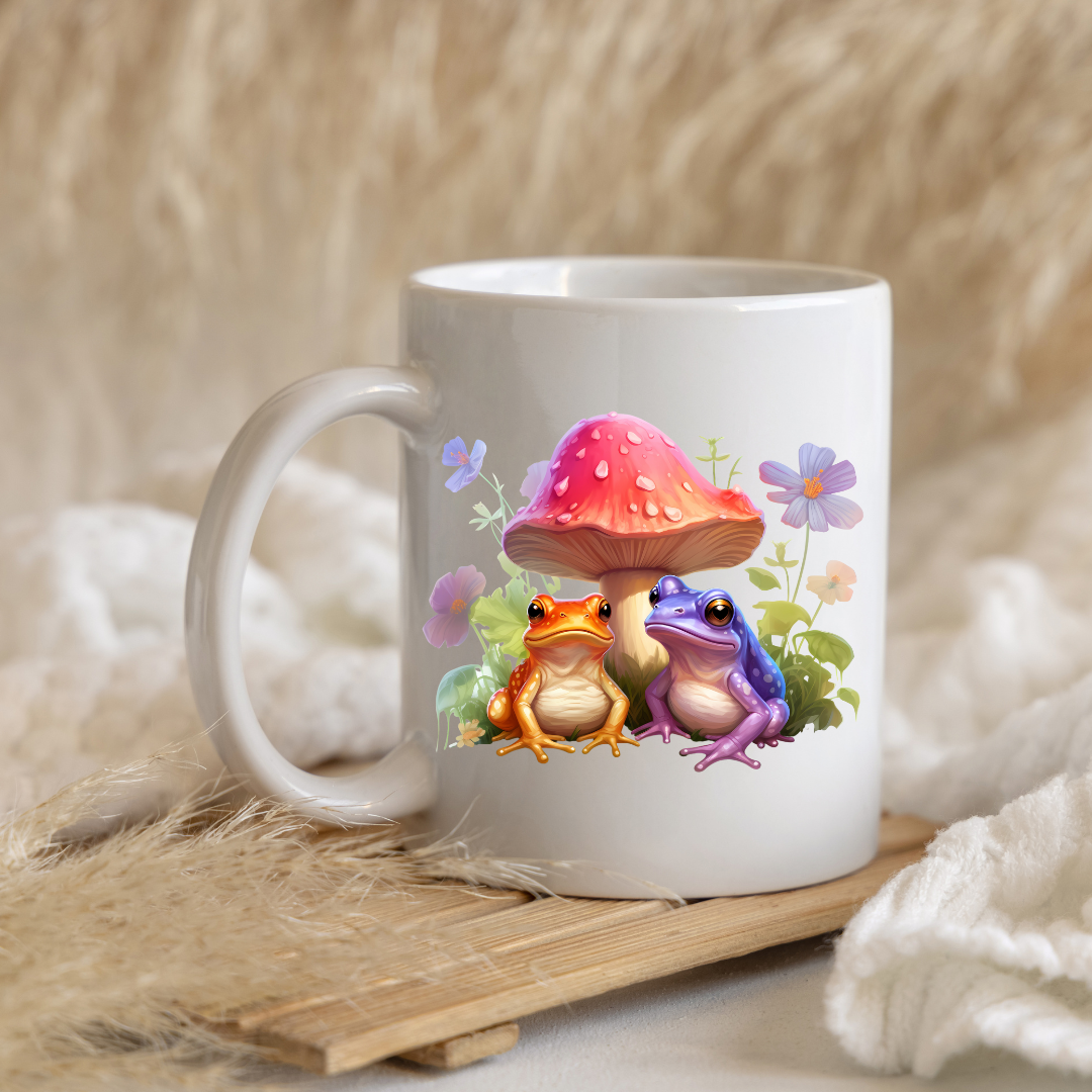 Enchanted Garden Frog Mugs
