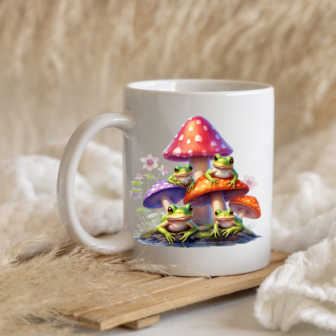 Enchanted Garden Frog Mugs