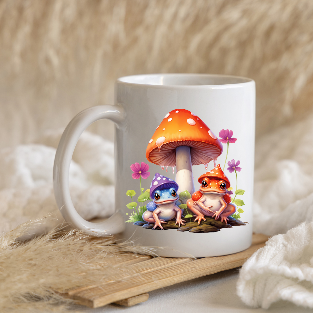 Enchanted Garden Frog Mugs