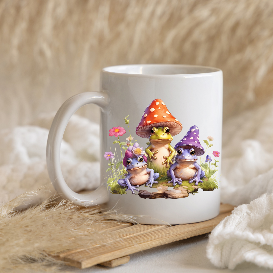 Enchanted Garden Frog Mugs
