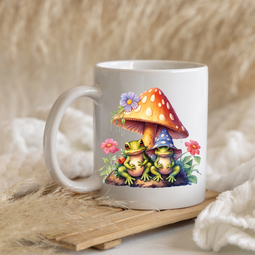 Enchanted Garden Frog Mugs