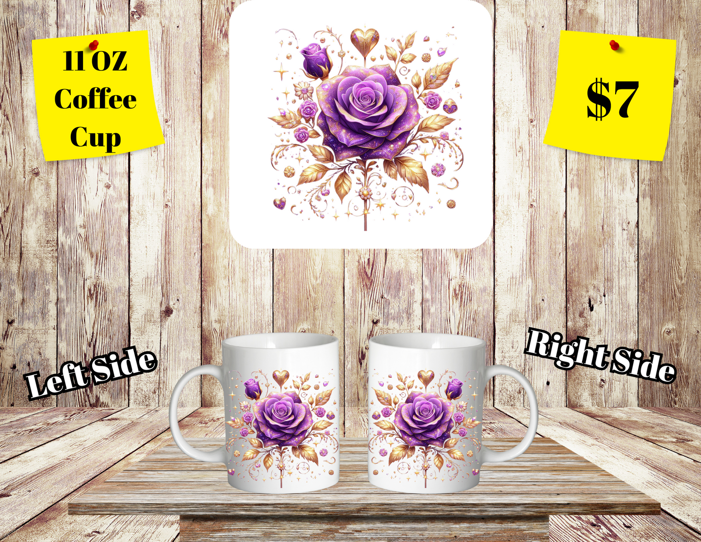 Floral Elegance Coffee Mugs