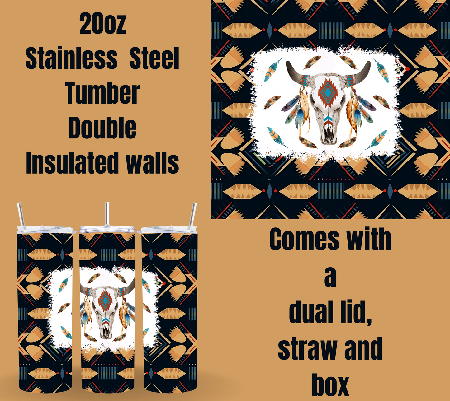 Tribal Spirit Insulated Tumbler