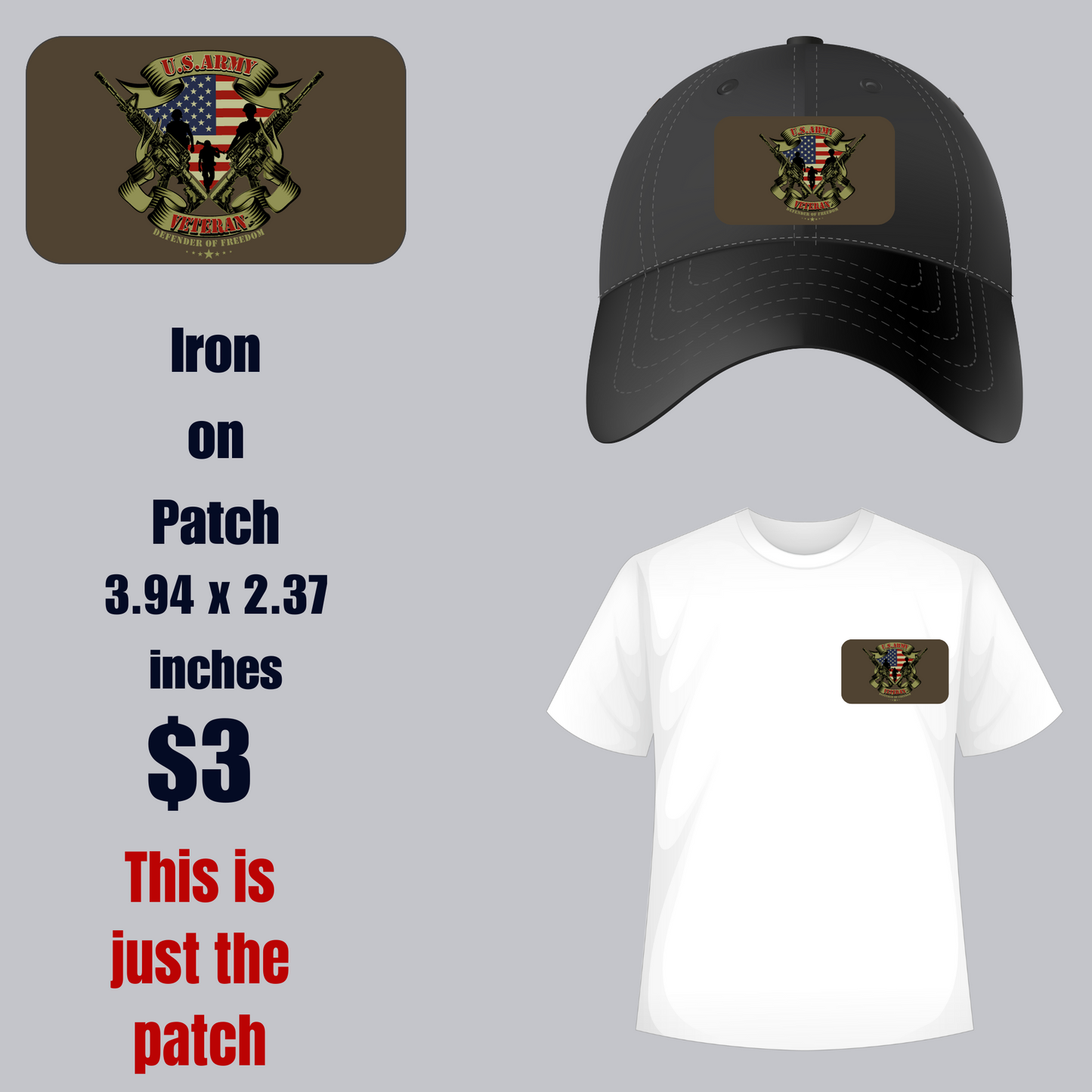 Defender of Freedom Iron-On Patch