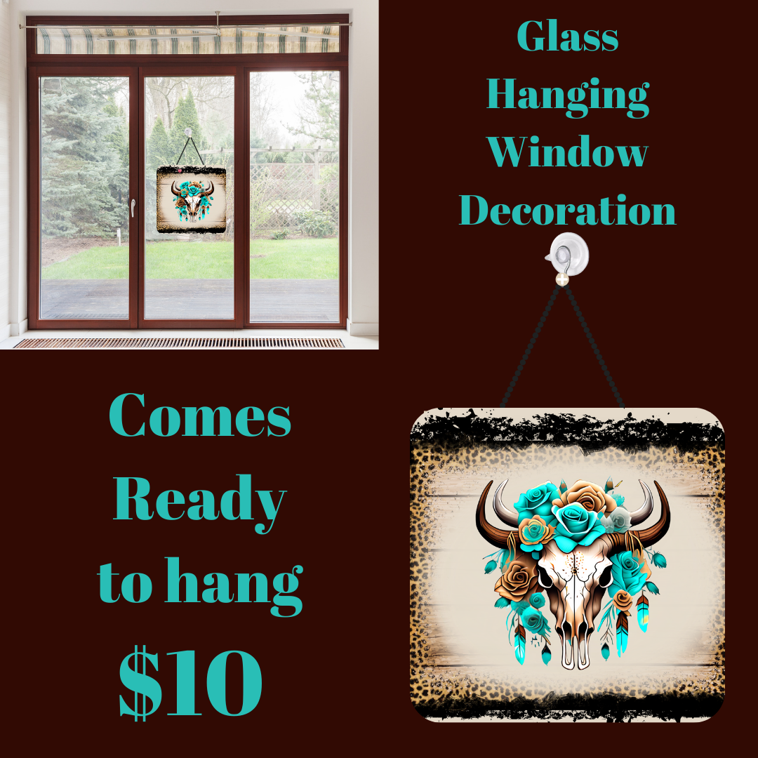 Serene Steer Glass Artwork Hanger
