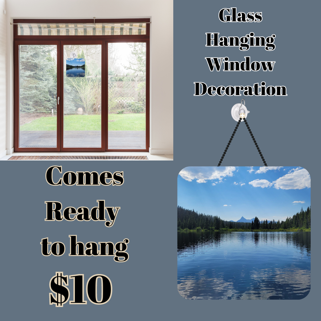 Lilly Lake Glass Window Hanger decoration