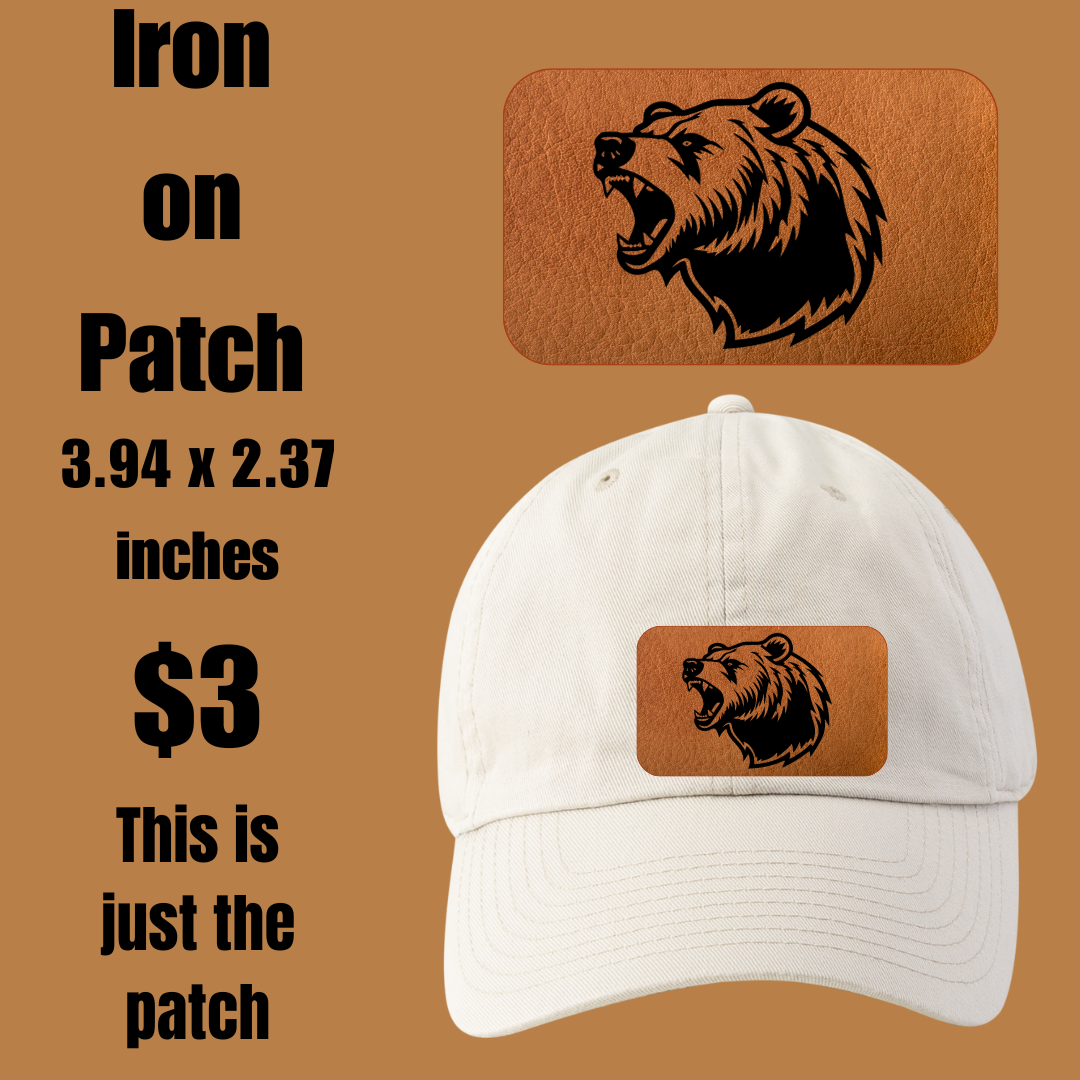 Roaring Bear Embroidery Patch