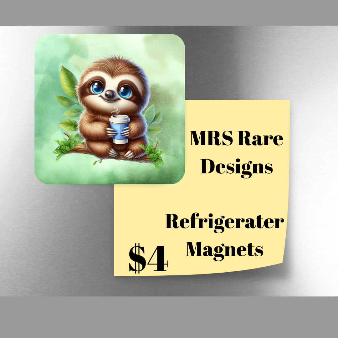 Chill Companions: Sloth Magnet Series