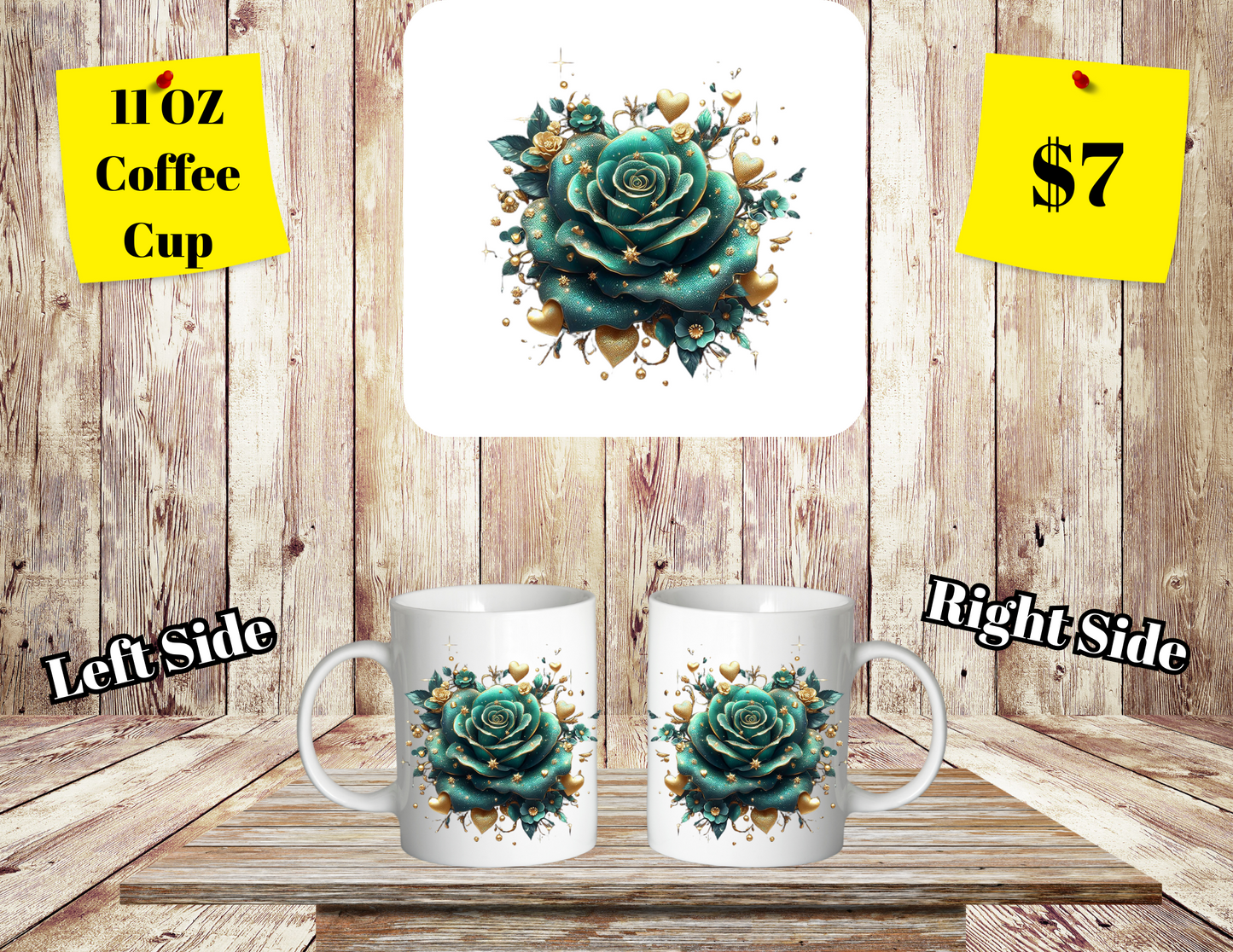 Floral Elegance Coffee Mugs