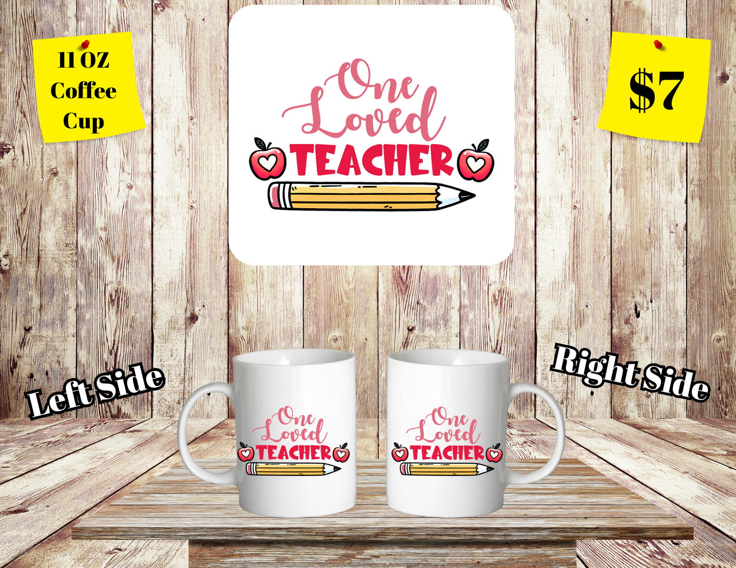 Cherished Educator Collection: 11 oz Teacher-Themed Coffee Mugs