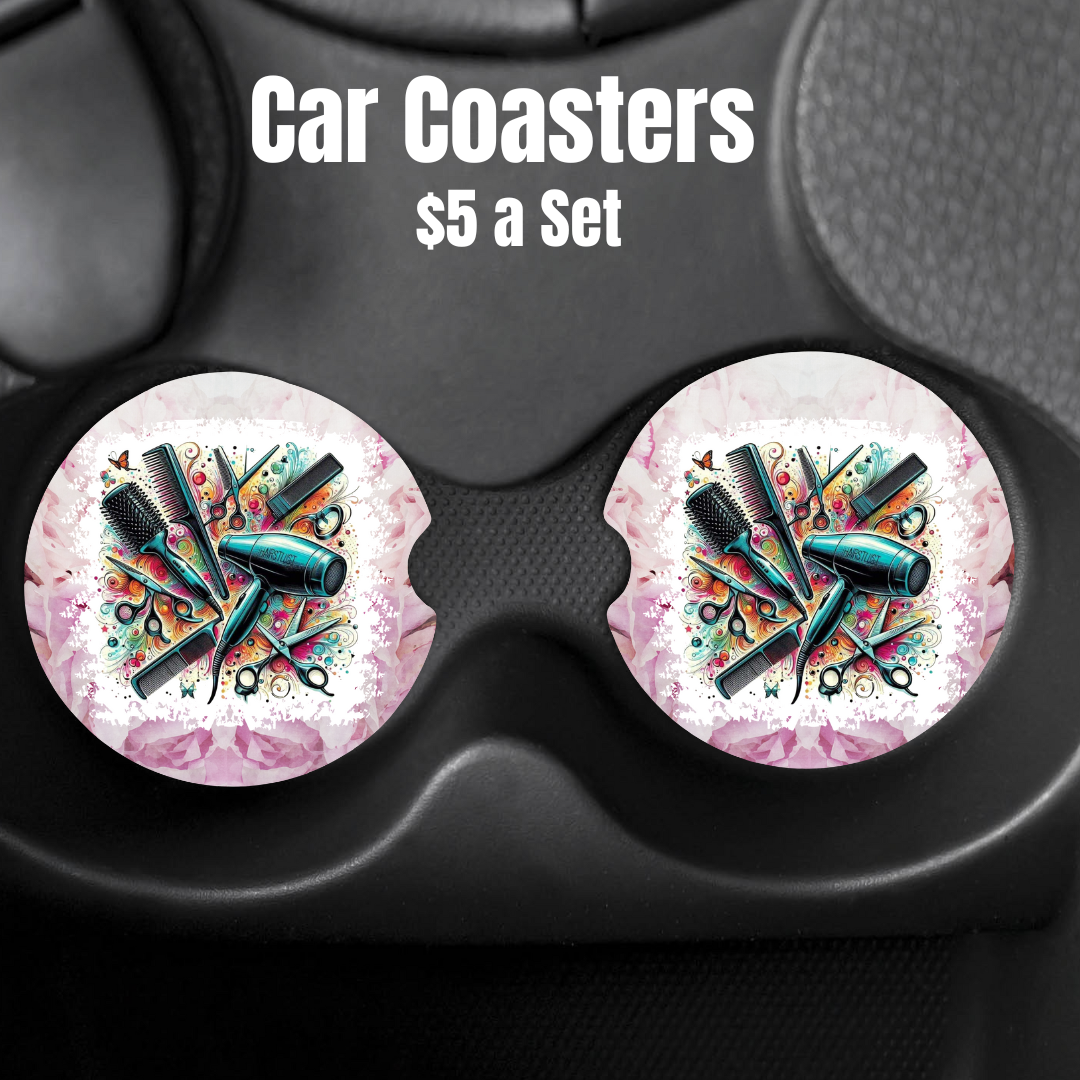 Stylist’s Palette Car Coasters