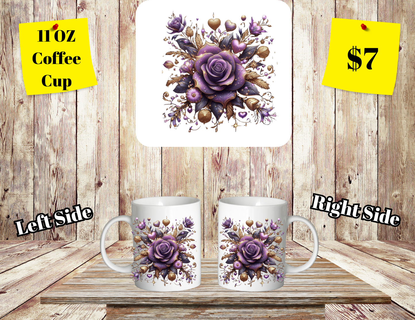 Floral Elegance Coffee Mugs