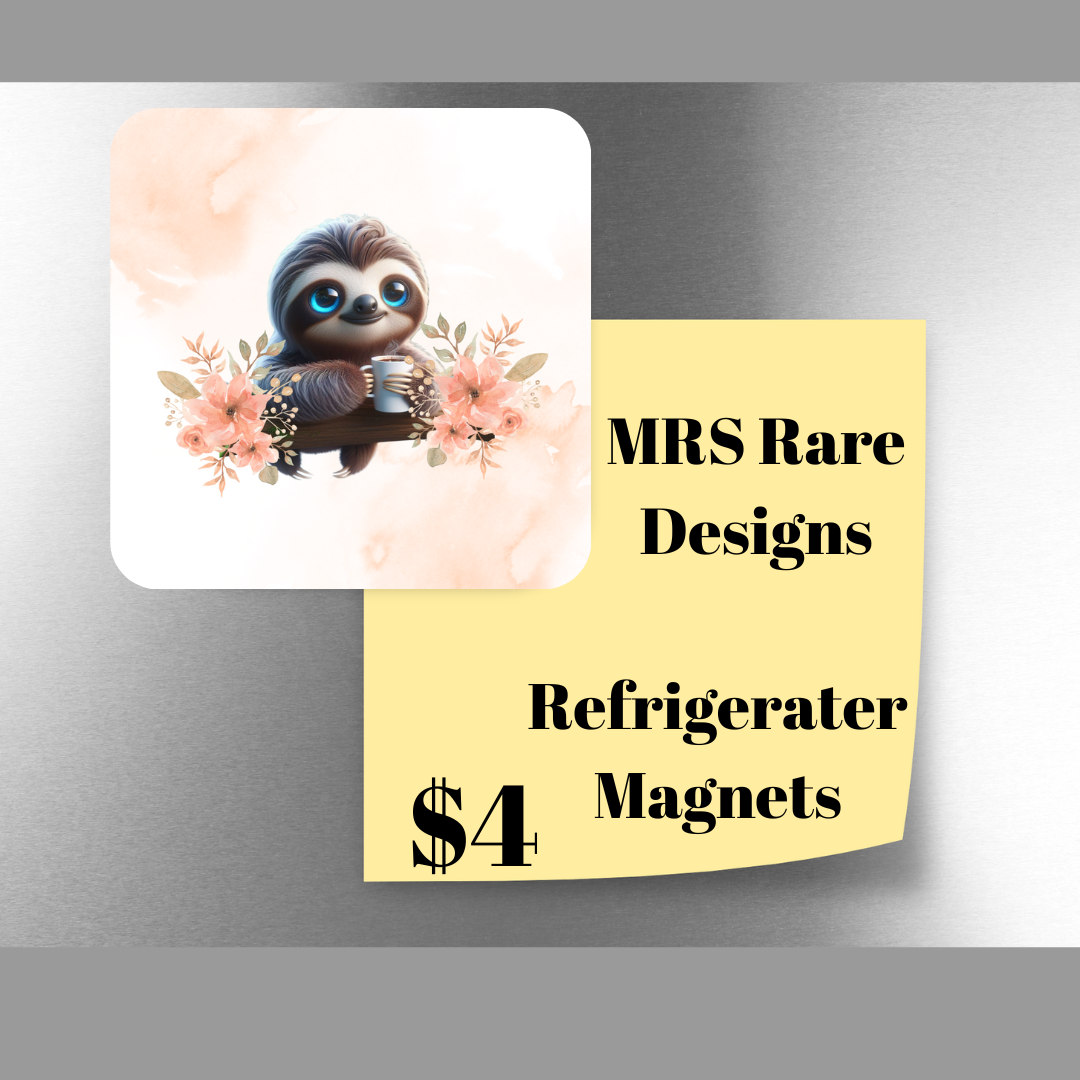 Chill Companions: Sloth Magnet Series