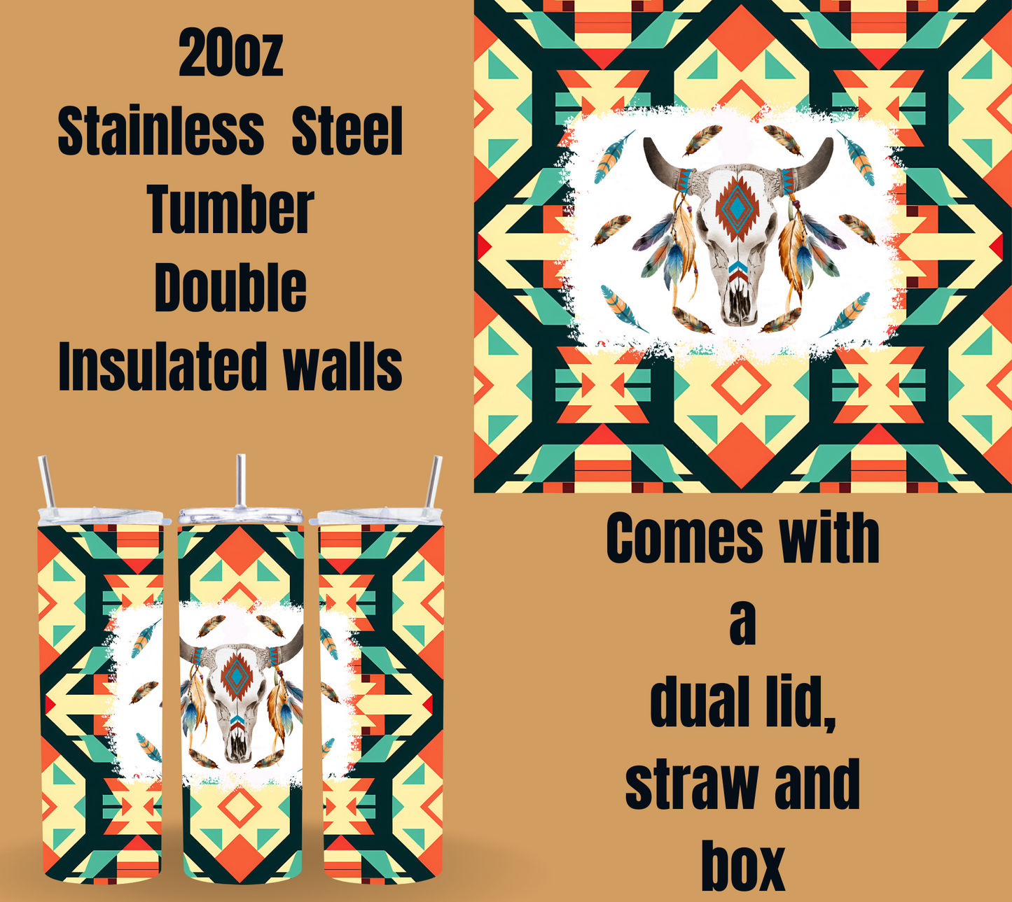 Tribal Spirit Insulated Tumbler