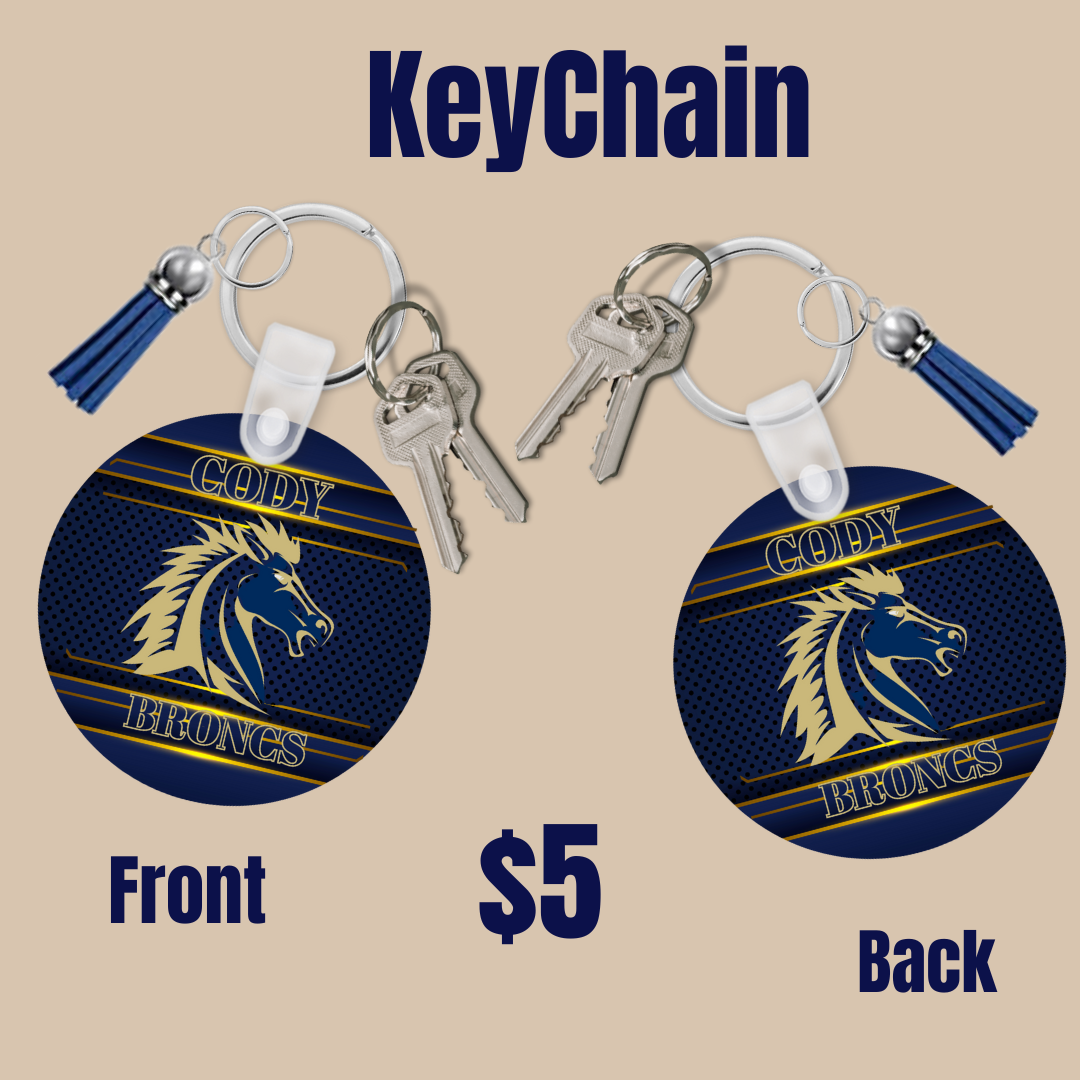 Cody Broncs Key Chains