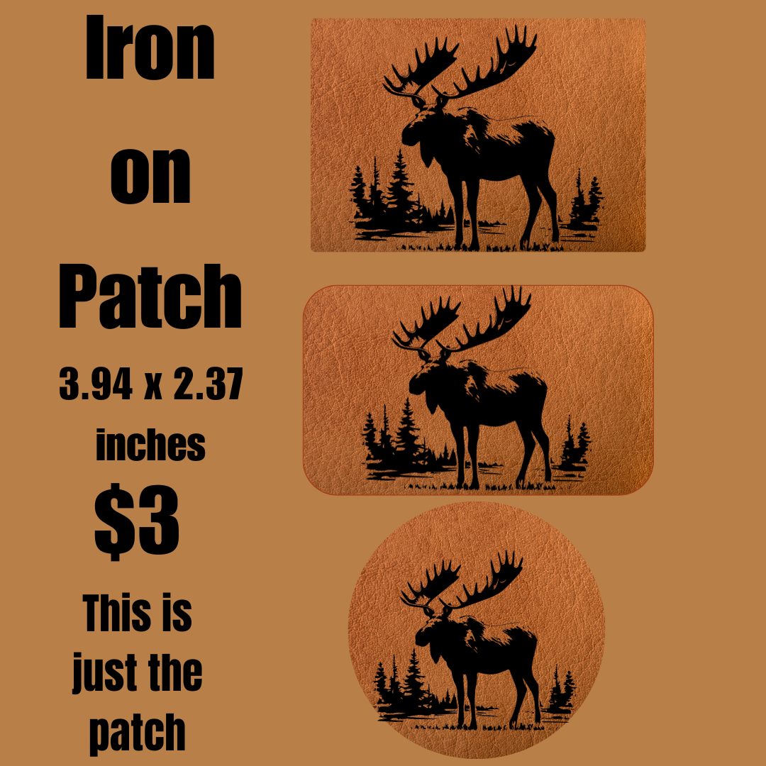Majestic Moose Forest Scene Patch