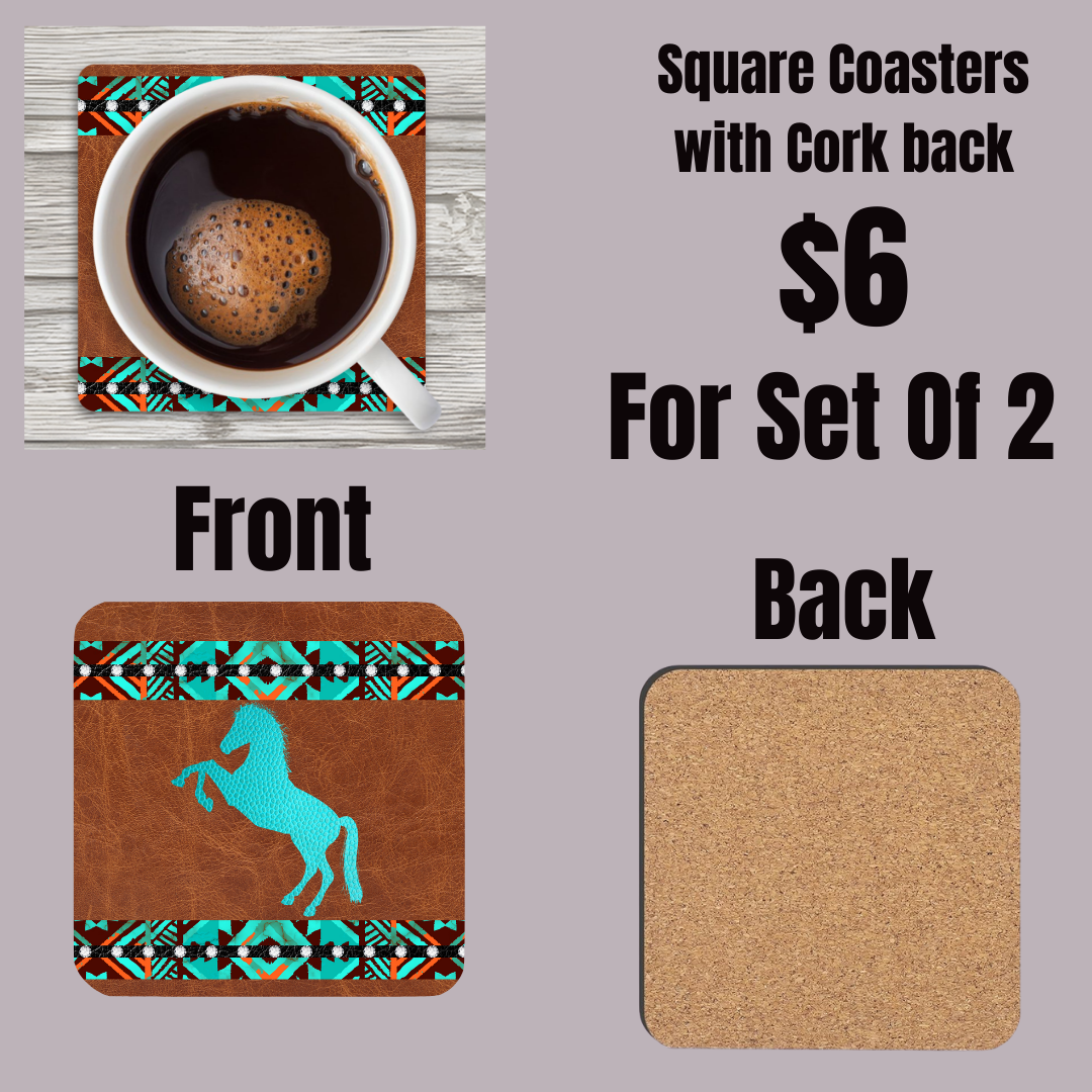 Desert Dusk Equestrian Coasters