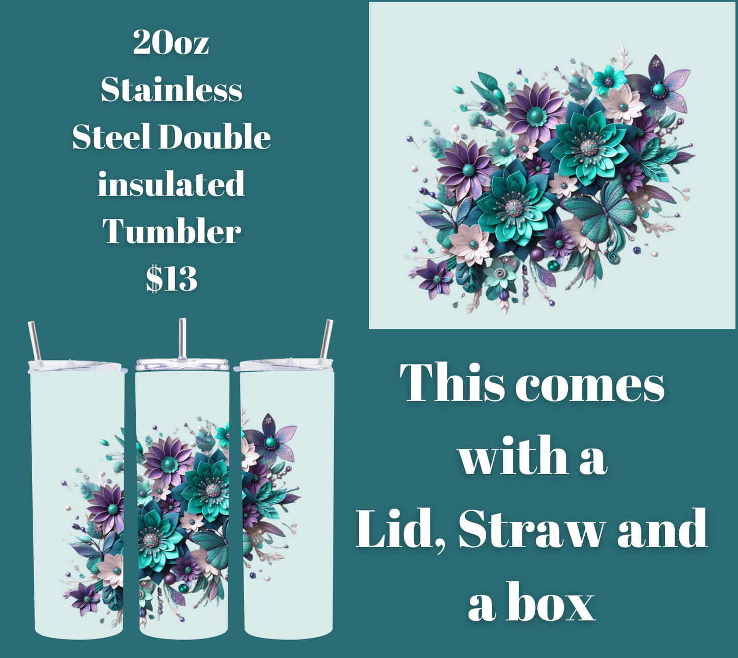 Butterfly Garden Bliss Tumbler
