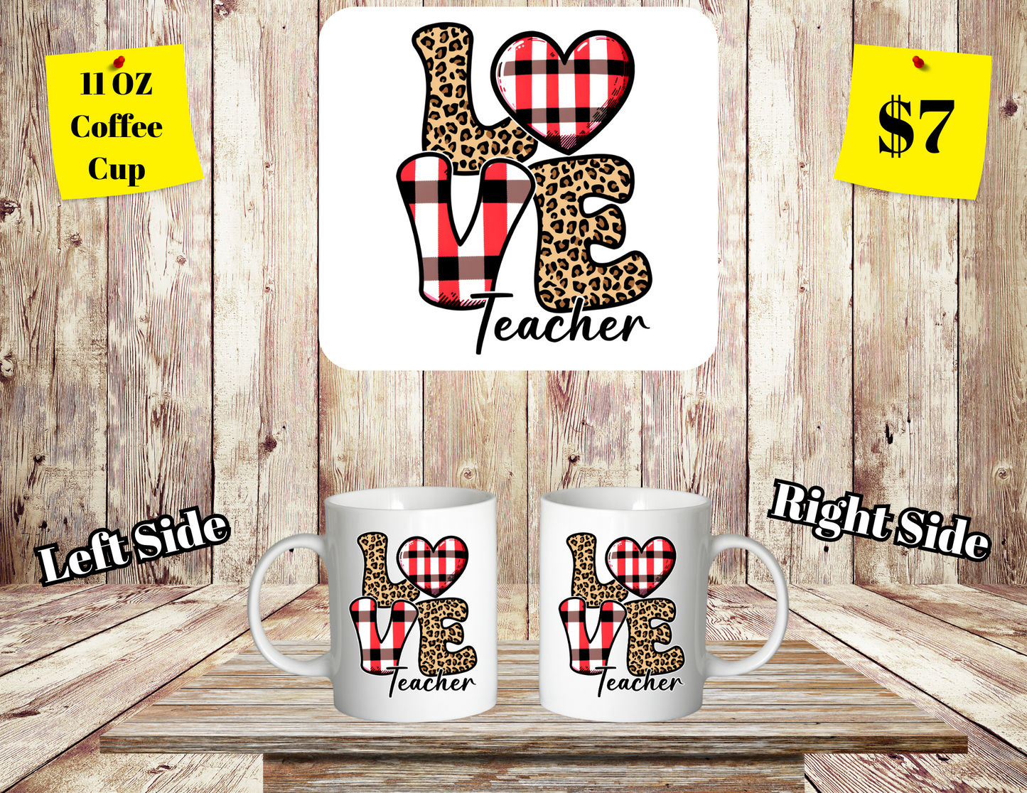 Cherished Educator Collection: 11 oz Teacher-Themed Coffee Mugs