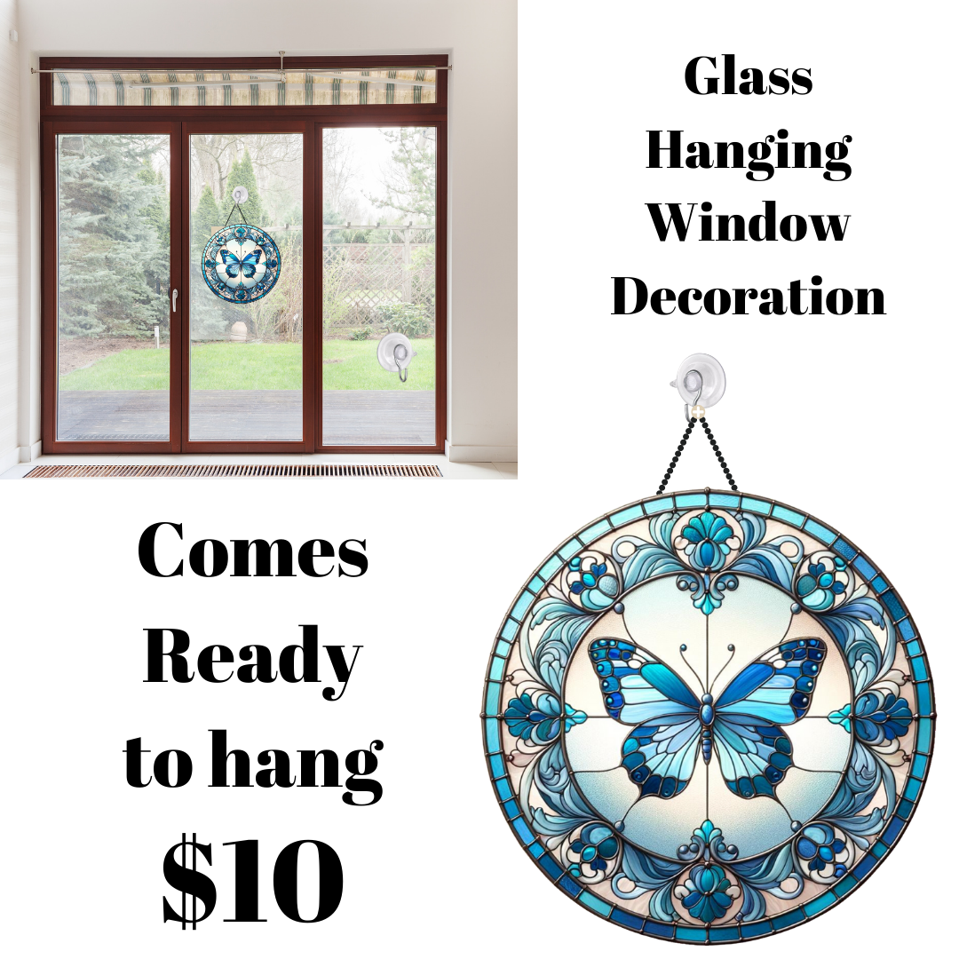 Enchanted Butterfly Stained Glass Window Charm