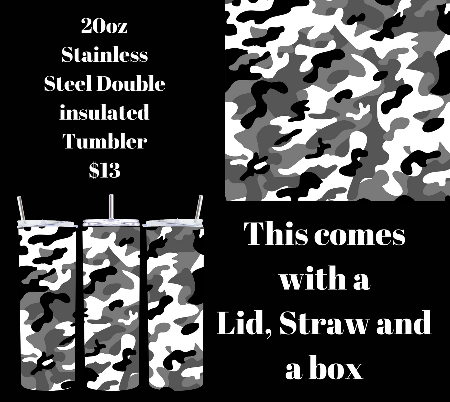 Stealth Sipper 20oz Tumbler
