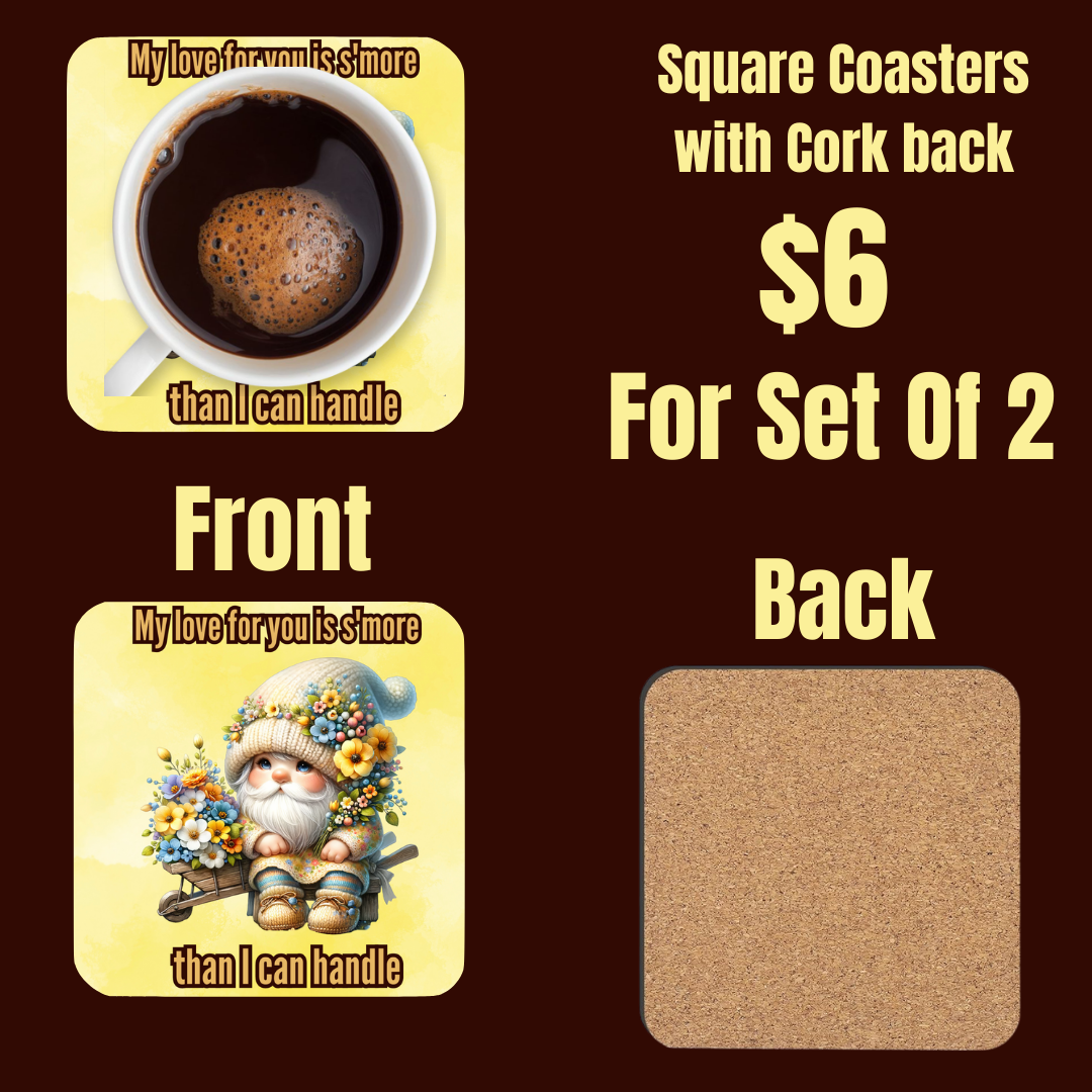 Gnome's Embrace Coaster Set