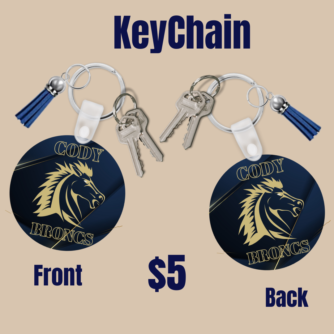 Cody Broncs Key Chains