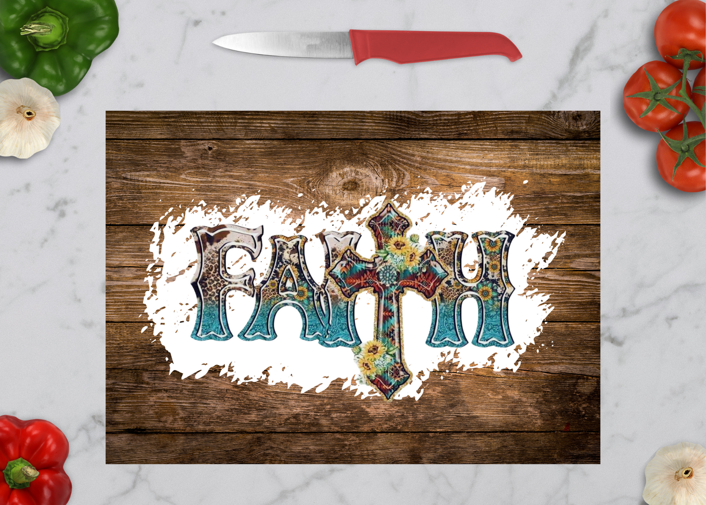 Have Faith Glass Cutting boards