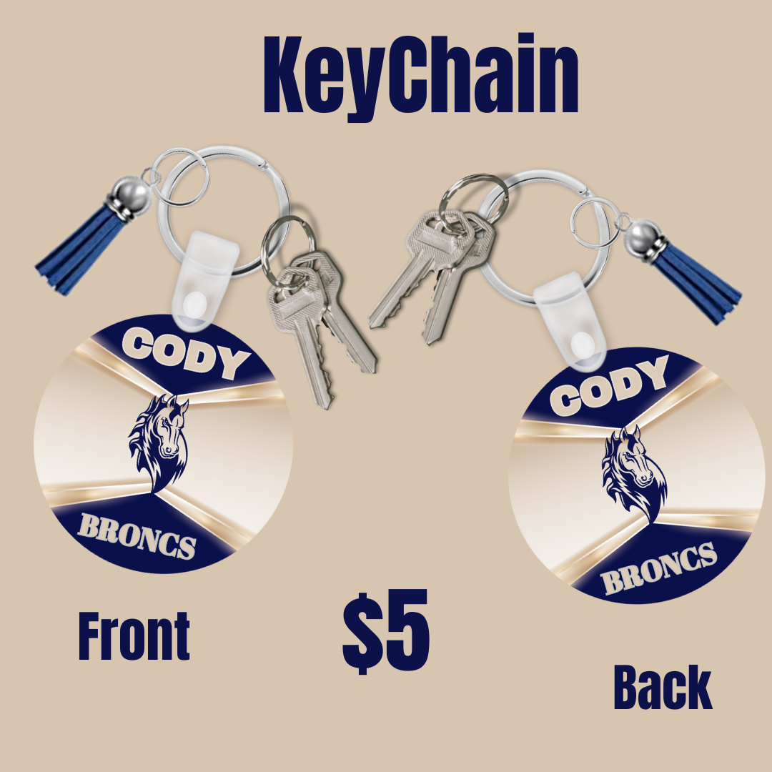 Cody Broncs Key Chains