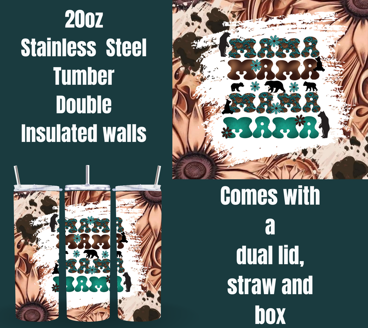 Mama Bear Retreat Series 20oz Tumblers