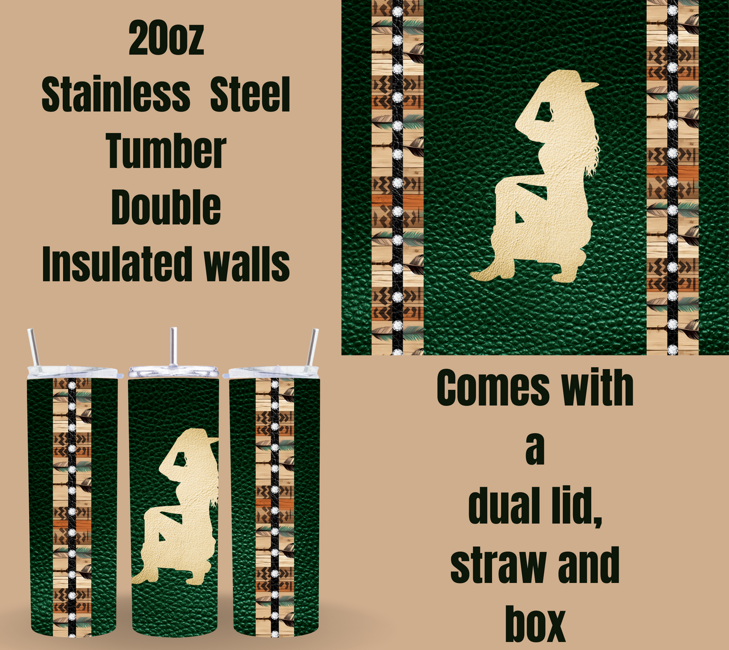 Cowgirl Quencher Tumblers