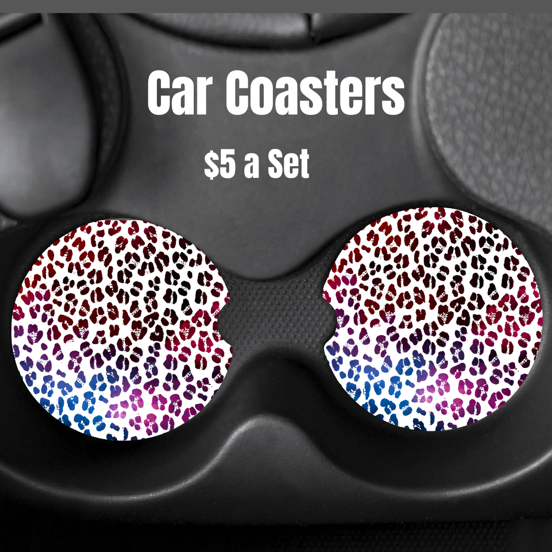 Kaleidoscope Dapples Car Coasters