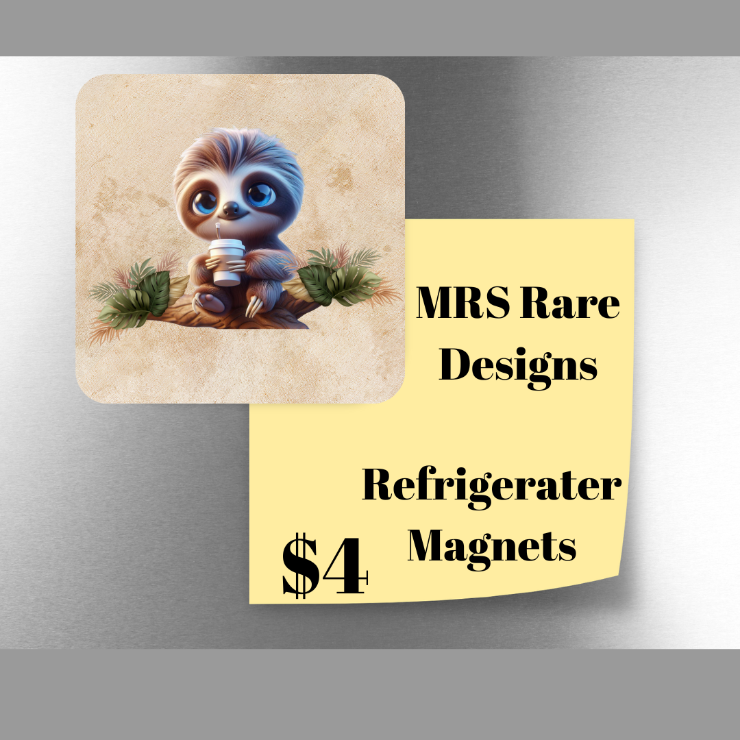 Chill Companions: Sloth Magnet Series