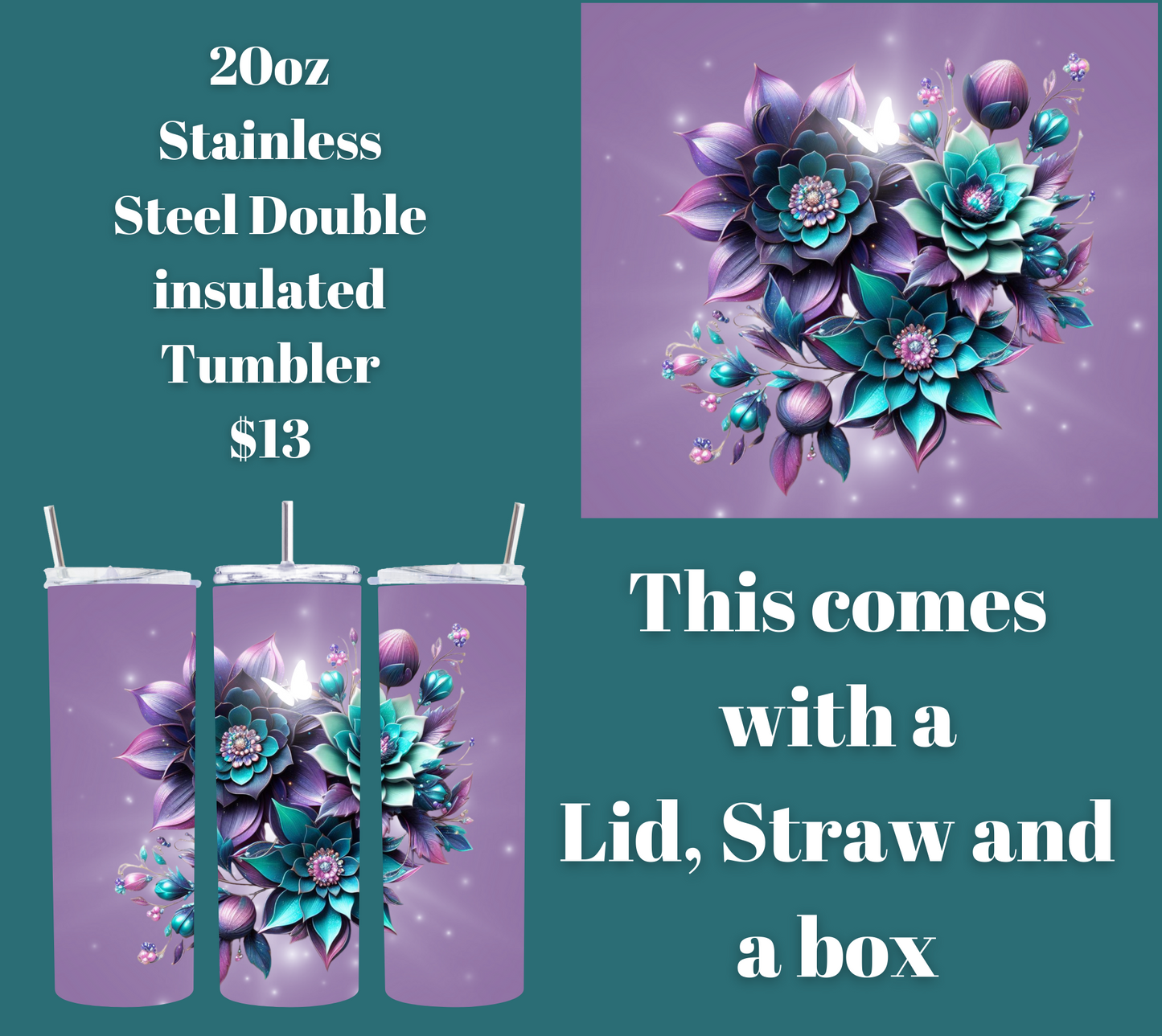 Butterfly Garden Bliss Tumbler