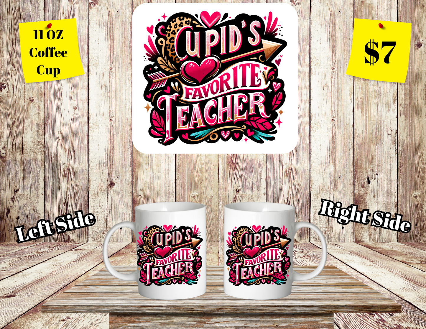 Cherished Educator Collection: 11 oz Teacher-Themed Coffee Mugs